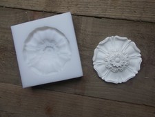 SILICONE RUBBER MOULD ORNATE STYLE ROSE FLOWER PETAL MOULDING FURNITURE & CRAFTS