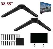 TV Stand Leg TV Base Pedestal Feet Desk Top Pedestal Mount 32-55" for Roku TCL