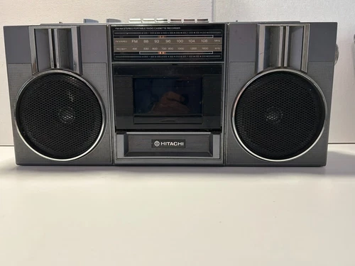 HITACHI VINTAGE Boombox TRK-6820H Cassette & AM-FM READ CONDITION