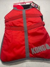 KONG Outerwear Rip-Stop Blanket Jacket Water Resistant Reflective Red Size S