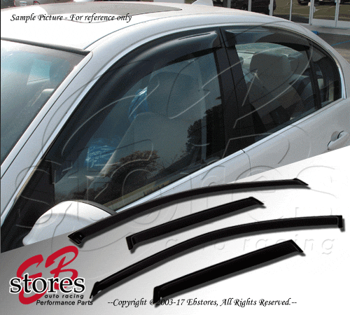 For 2009-2014 Acura TSX Smoke Outside-Mount Window Visor Rain Guard 4pcs Set - Bild 2 von 5
