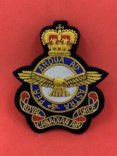Royal Canadian Air Force Blazer Badge RCAF Bullion And Wire blazer badge