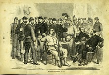 The French People's Army - Book Cutout 1870 Woodblock Print