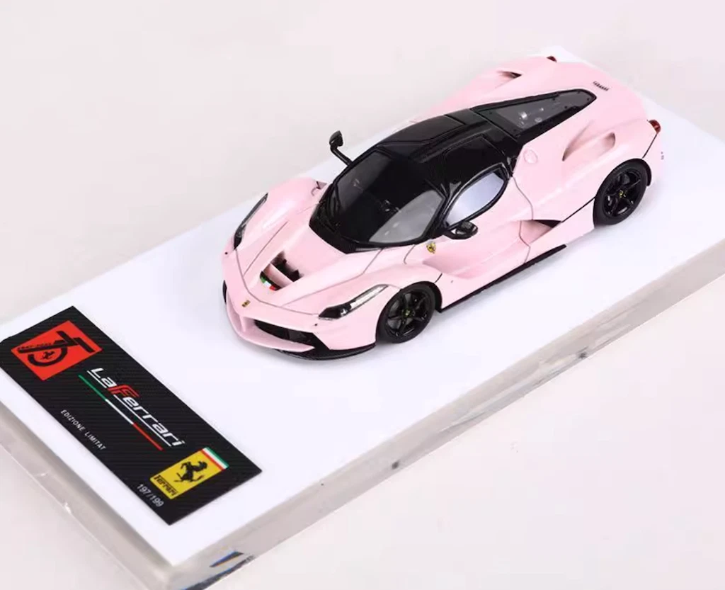 DMH 1:64 Pink Laferrari Aperta Super Racing Sports Model