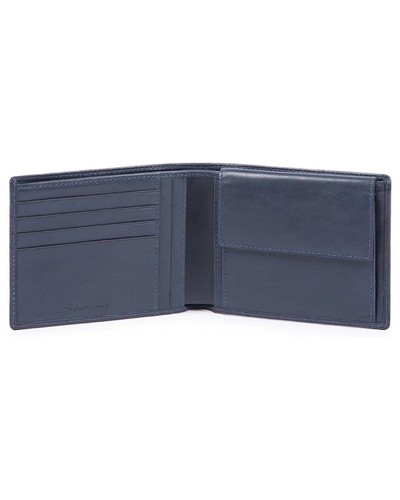 Billetera Piquadro Pu257w88r Clásica Azul Hombre - Imagen 2 de 2