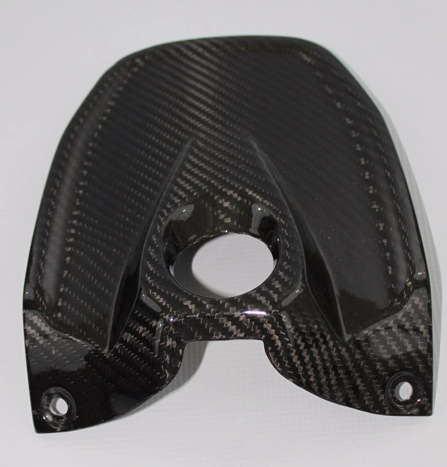Cubierta de llave de fibra de carbono con tacos internos para Aprilia Shiver 750 2007-2014 Foto 4 de 4