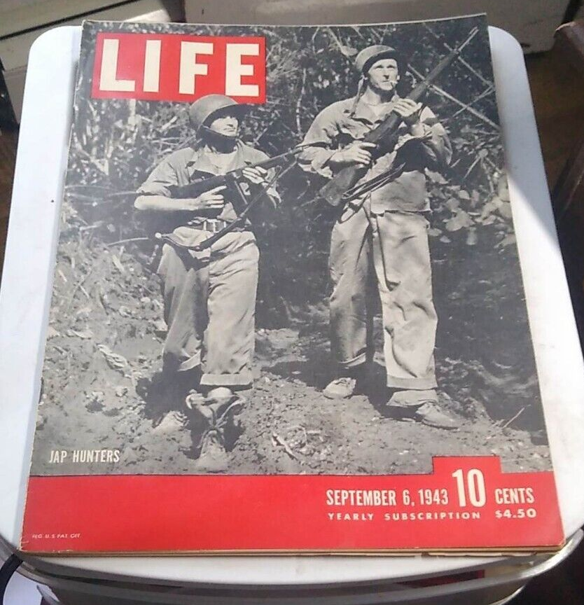 1943 Life Magazine September 6 1943 WW II Theme Japan Hunters plus
