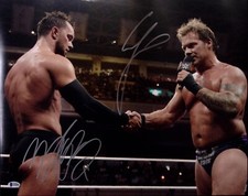 Chris Jericho Finn Balor Signed 16x20 Photo BAS COA WWE New Japan Pro Wrestling