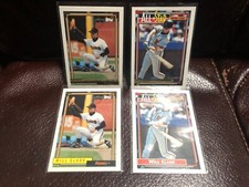 1992 Topps Gold Winner & Base Will Clark #330 /All-Star Winner & Base#386 Giants