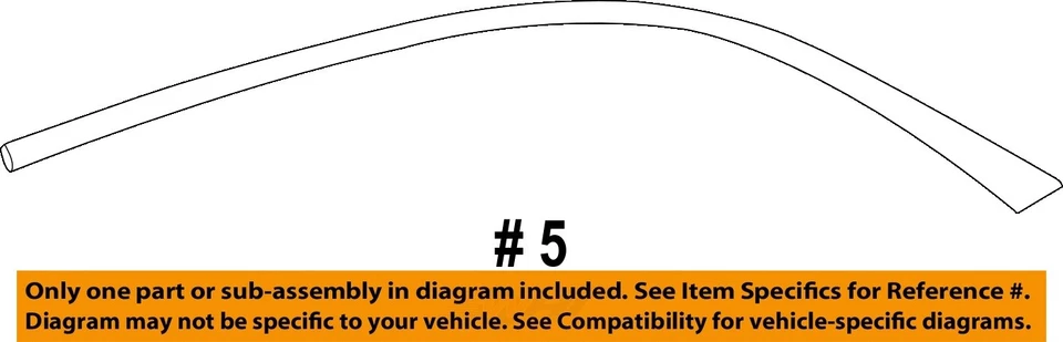 Moldura exterior puerta trasera GM OEM 13-16 Malibu Limited 23176657 Foto 2 de 2