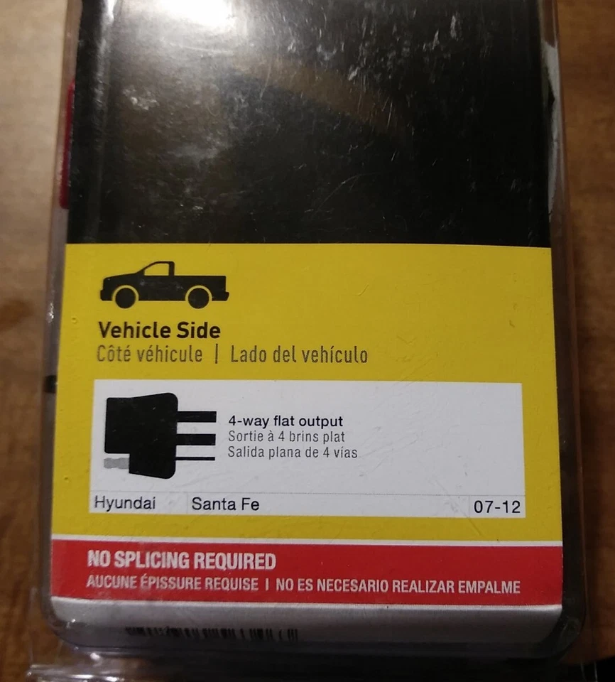 Conector de cableado personalizado Curt 56346 para Hyundai Santa Fe 2009-12 Foto 4 de 4