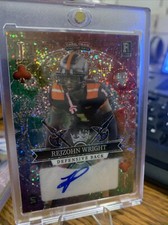 2023 Wild Card 1/1 Rookie Auto Rainbow Sparkle Prizm Rejzohn Wright Jack Clubs