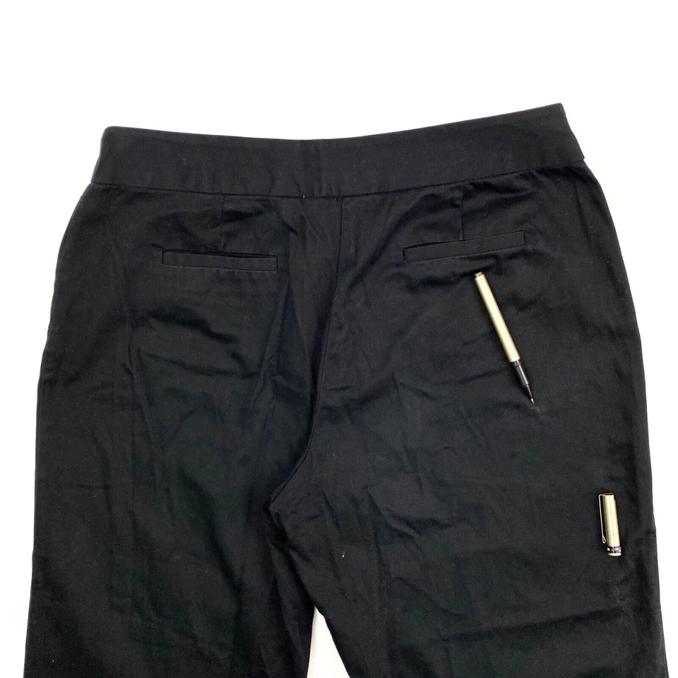 Ruby Rd Cropped Women's size 12 Dark Wash Black Chino Pants - Image 2 of 3