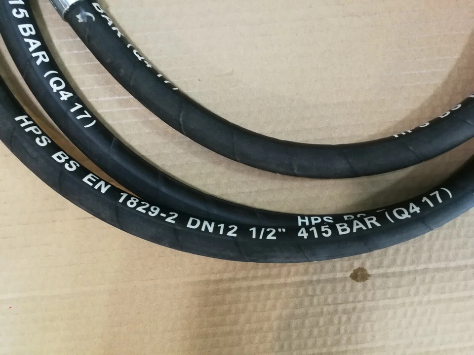 Hydraulic Hose Assy 1/2" R2AT WP 415 BAR 3.2 Metre Hose Length 1/2" BSP Elbows - Image 2 of 3