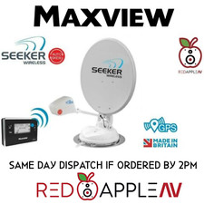 Maxview 85cm Twin Auto Skew Seeker – Wireless Satellite System for Caravan & Mot