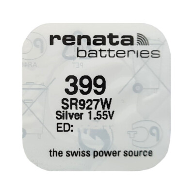 kQ Renata Knopfzelle Silver Oxide 399 SR57 1.55V Batterien 1er Blister
