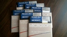 Microsoft Word Processing System IBM - Demo stock - floppy disk 5.25 inch