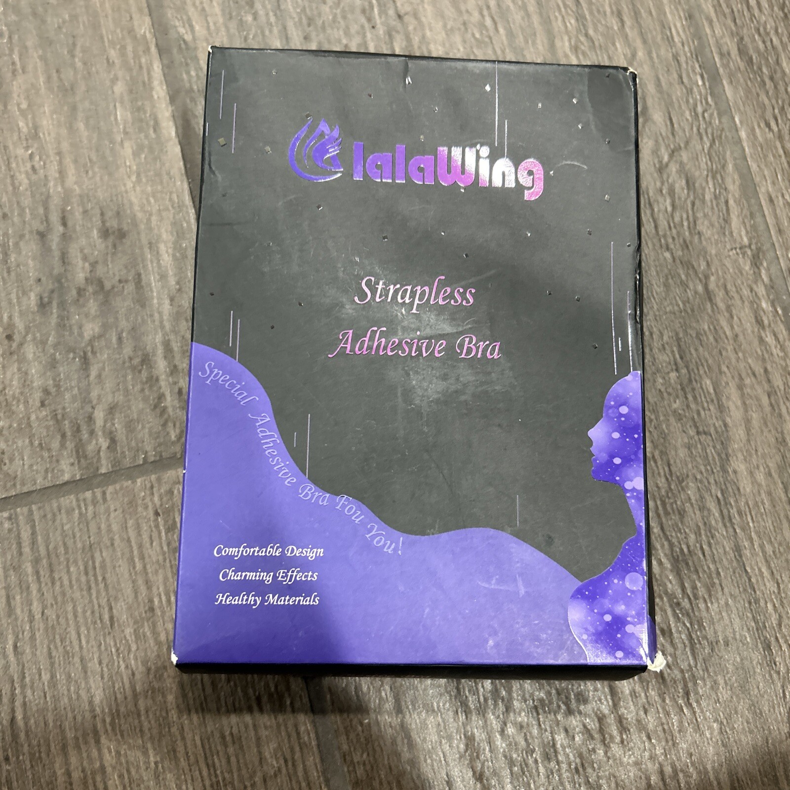 NEW Lalawing Strapless Adhesive Bra Distressed Box F CUP Clear eBay