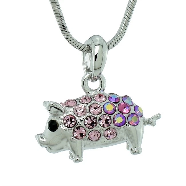 Swarovski pig necklace clearance
