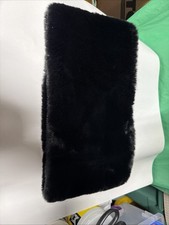 Elegant Black Faux Fur Hand Muff - Luxury Winter Hand Warmer - 15.5