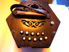 Pre 1872 German  (Herold) Anglo type 20+1 Button ConcertinaSteel Reeds ...GC