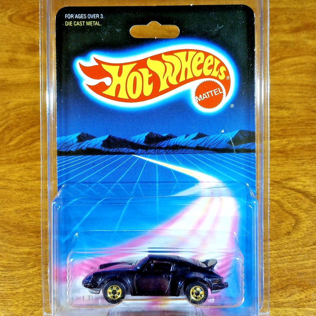 ミニカー hot wheels vintage the ones p911 turbo Hot Wheels Night Card Porsche P-911 Turbo Black Gold Blackwall