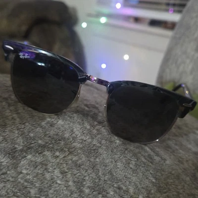 Ray Ban RB3016 Clubmaster Grey/Green Tortoise Classic Sunglasses R1411 - Image 1 of 4