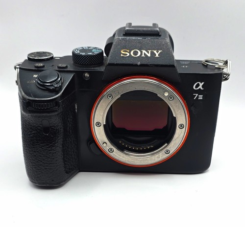 Sony Alpha A7 III ILCE-7M3 Powers On Cracked EVF Black LCD Parts Repair
