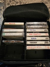 Classic Rock Cassette Tape Collection . And Carry Case