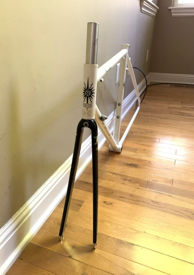 SOMA Smoothie Road Bike Frame 54cm Tange Prestige Cr-Mo Steel White – Used - Image 3 of 4