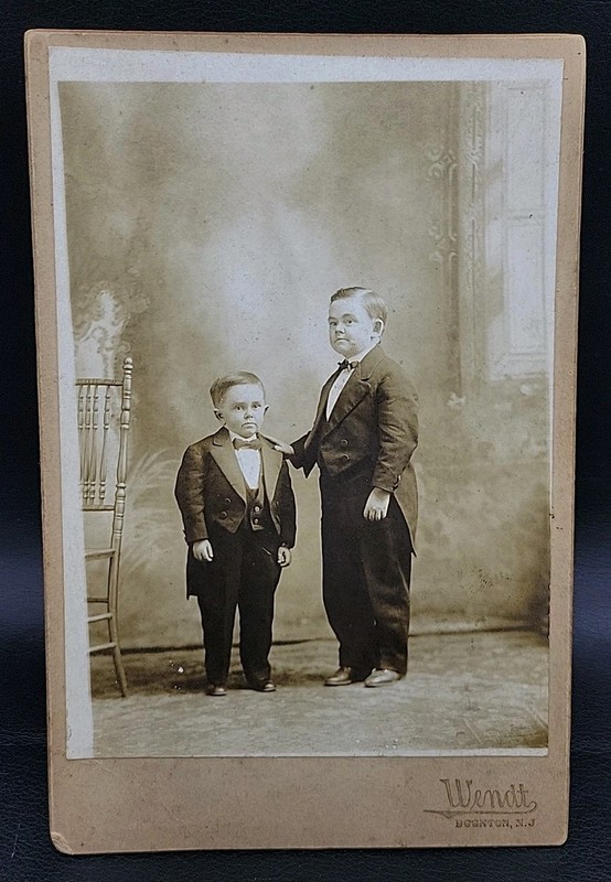 Antique Side Show Circus Jack Barnett & Son Cabinet Card Photo Ringling Bros.