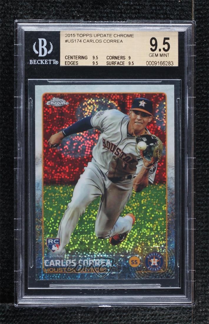 2015 Topps Chrome Update Mega Box Carlos Correa #US174 BGS 9.5 GEM MINT r9d