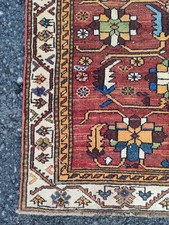 Rare Antique rug 3x10, Turkish runner 3x10 vintage, Heriz rug, Herki rug rare