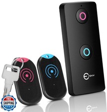 Esky Ultra Slim Key Finder Kit Pro: 2 Receivers, 80dB Sound, 100ft Range