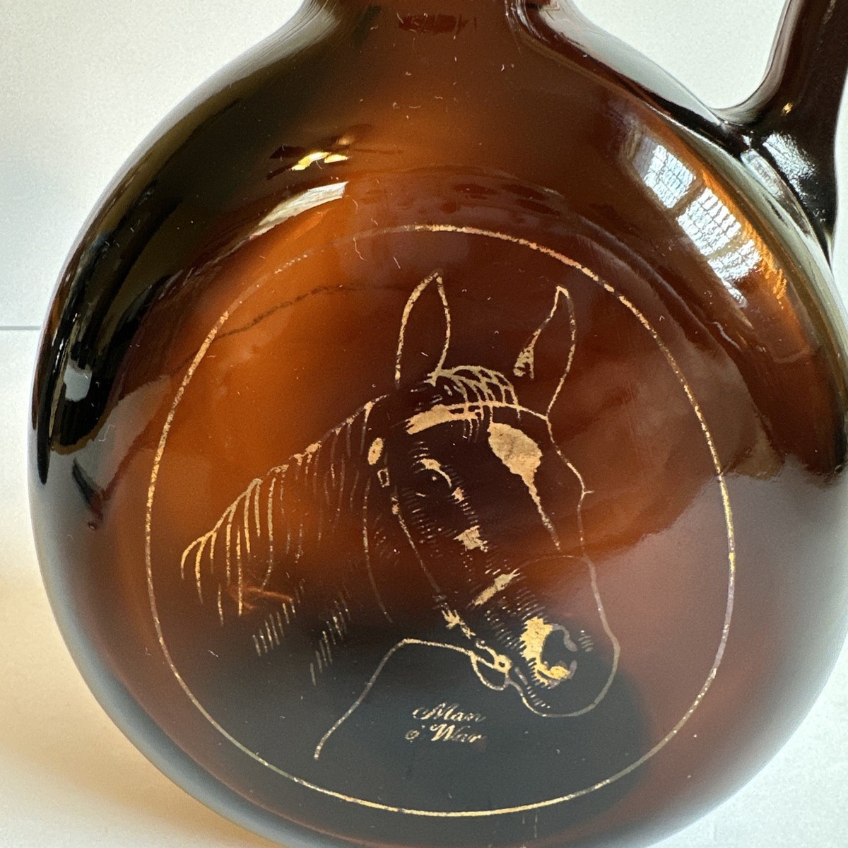 VINTAGE 1960's DECANTER HORSE BOTTLE OLD FITZGERALD 1849 LEXINGTON
