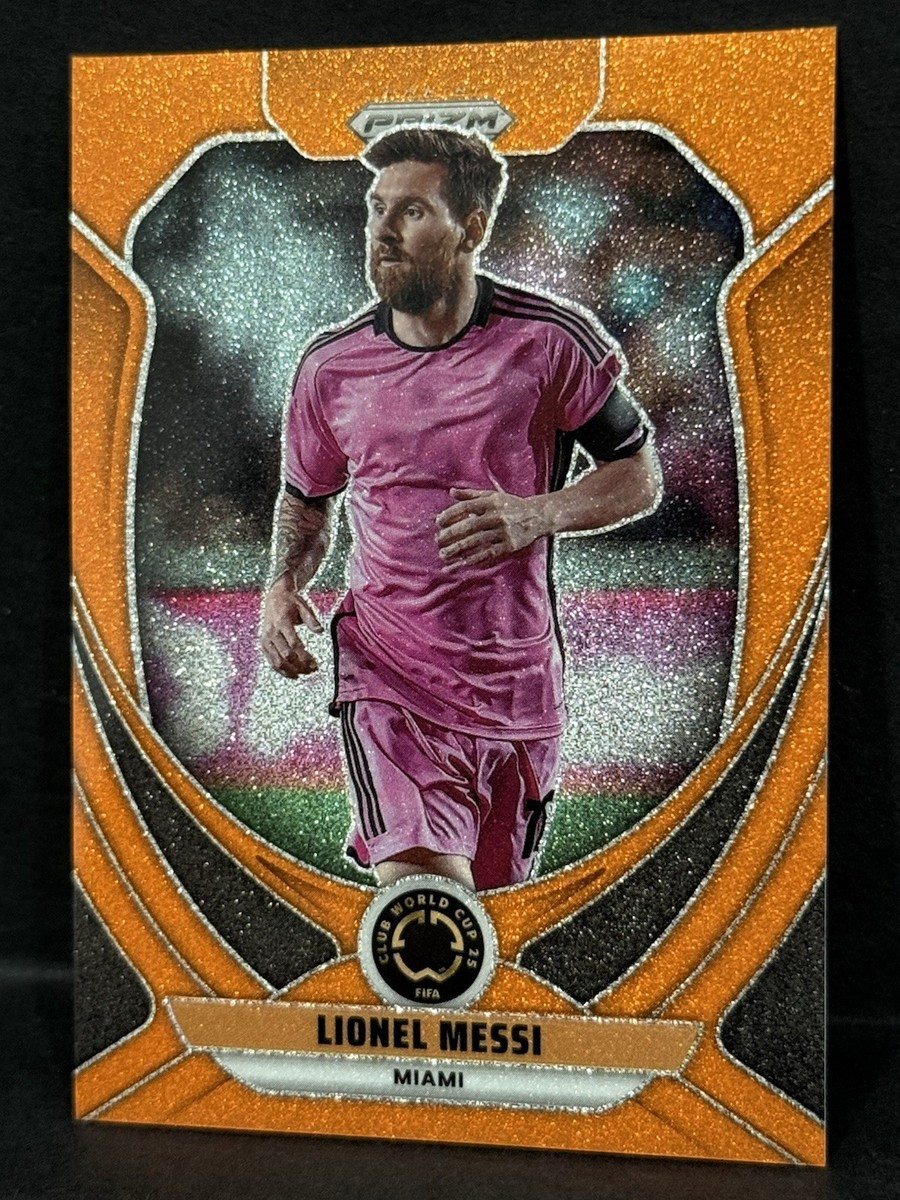 2025 Prizm FIFA Club World Cup Inter Miami Lionel Messi Orange