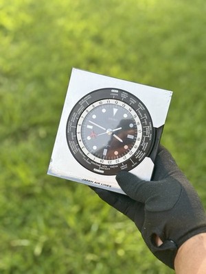 JAL JAPAN AIRLINES アップサイクル 時計 Seiko Men's Quartz Watch Vintage JAL Japan Airlines Dual Time