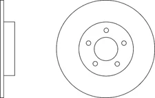 Solid Brake Discs and Pads Rear Proformer PBD8627+PBP7041 fits MAZDA 5