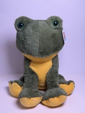 Goffa Toys Plush Frog 14 Inches Green Stuffed Animal Toy With Tag