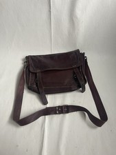 Vintage Genuine Dark Brown Leather Messenger Bag Satchel Laptop Shoulder Strap