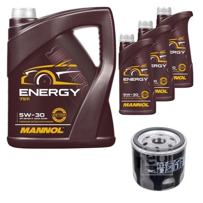 Inspektionspaket 8L Energy 5W-30 für Fiat Punto 1.2 60 Palio Weekend Lancia Y