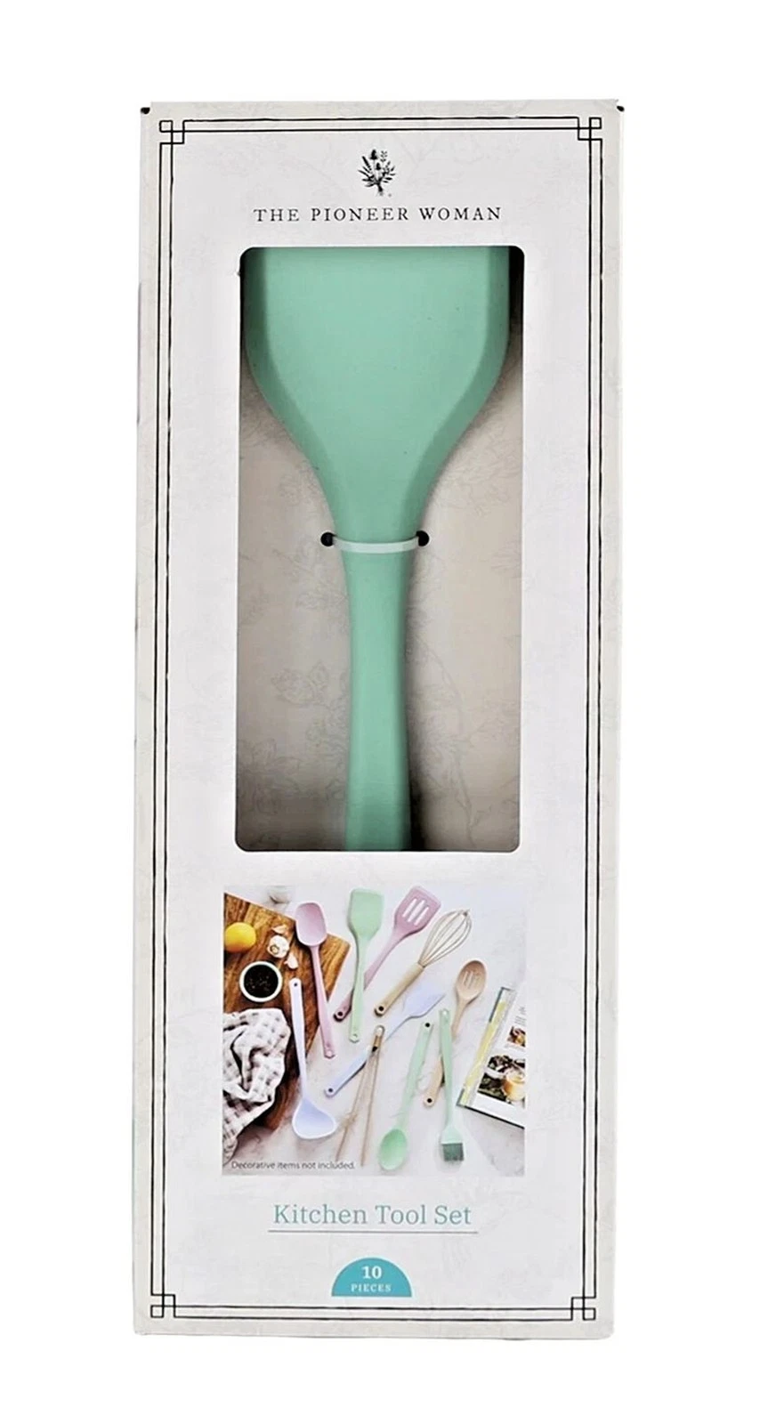 Pioneer Woman 10-Pc Silicone Cooking Utensils Multicolor Home KItchen Gift NEW
