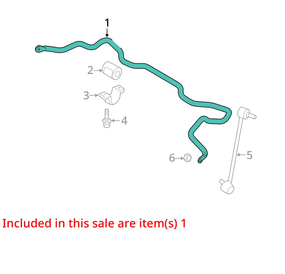 Barra estabilizadora delantera Suzuki SX4 2008 AWD fabricante original 122 k millas - LKQ433947913 Foto 4 de 4