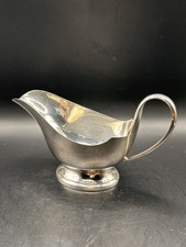 Antique Walker & Hall Sheffield Silver Plated Gravy Boat 1/4 Pt. 1919 ? Exc. Con