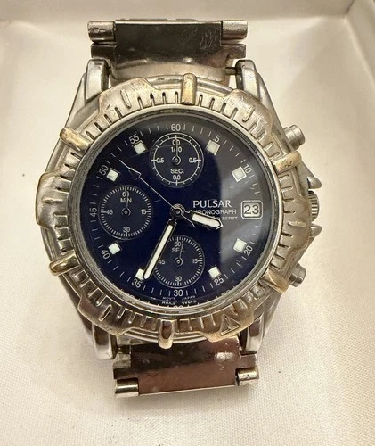 Vintage PULSAR (by Seiko) V657-X018 CHRONOGRAPH Watch