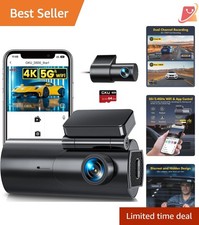 Dual Dash Cam 4K 1080P Car Camera Night Vision Wifi Loop Recording