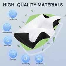 Contour Memory Foam Pillow for Cervical Neck Shoulder Pain Relief Orthopedic AU