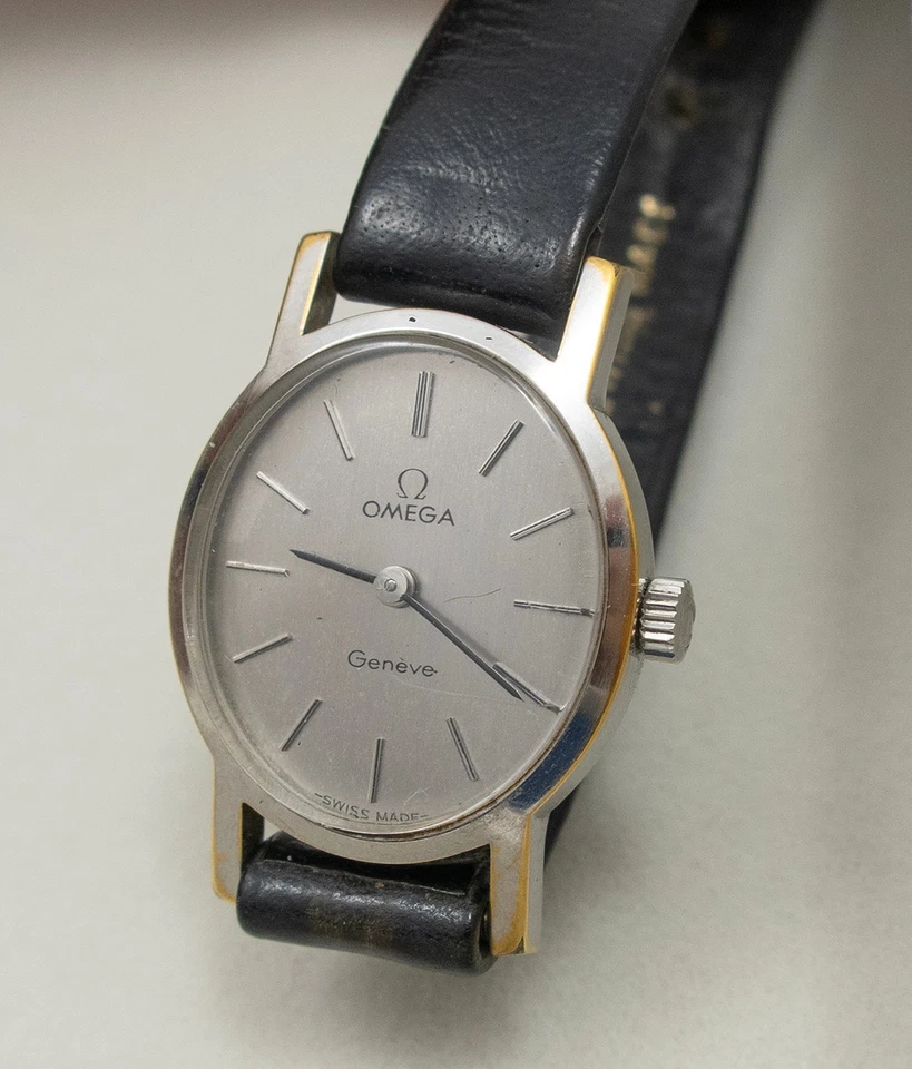 OMEGA GENEVE DAMENUHR WATCH UHR ARMBANDUHR HANDAUFZUG LUXUS ELEGANT VINTAGE RAR - Bild 1 von 4
