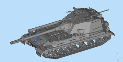 1/72 3D printed  S-series T-10 chassis series 268 Project IV Unpainted model kit