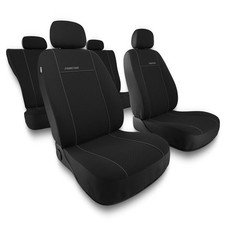 PERTID 9 Stück Auto Sitzbezüge Sets Für V-W Golf Plus 2004-2014, Leder